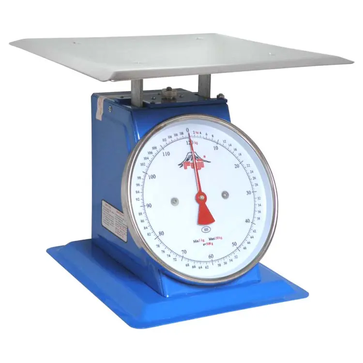 Fuji Dial Table Scale, 120 kg x 500 g, Flat Plate w/ Lock